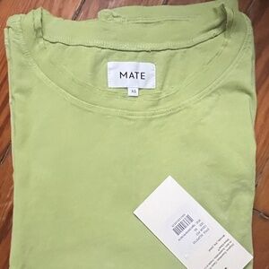 NWT Mate the Label green organic cotton boxy tee